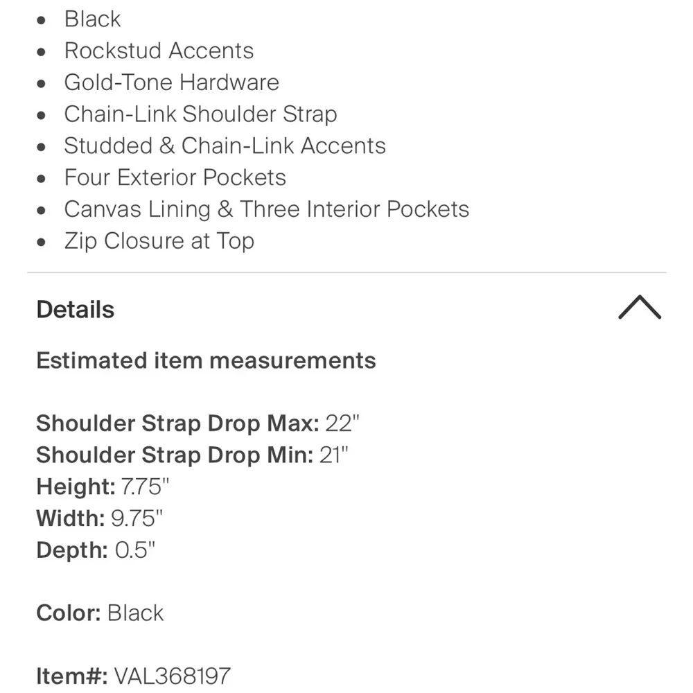 Valentino Rockstud Crossbody Bag Triple Zip - Picture 6 of 12